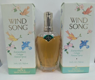 PACK DE 2 SPRAY DE COLONIA PRINCE MATCHABELLI WIND SONG 2,6 fl oz *DEBE VER DESCRIPCIÓN* Foto 1 de 4
