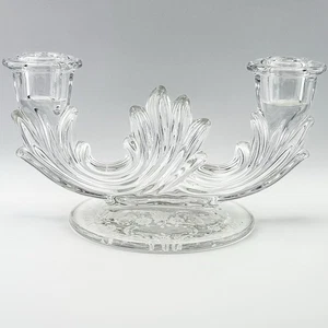 Vintage Fostoria Baroque Floral Chintz Double Candleholder - Picture 1 of 8