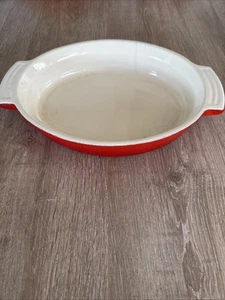 Le Creuset Volcanic Orange Cast Iron Oval Gratin Dish 27.5x18.5CM Classic Colour - Picture 1 of 14