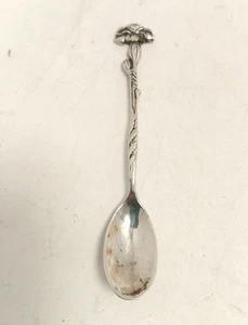 Sterling Silber Teelöffel 4 Zoll langer Blumengriff 9,5 g seltene unbekannte Spuren - Bild 1 von 9