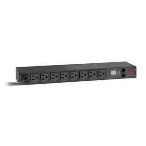 APC Rack Mount PDU, Switched Rack 120V/15A (8)Outlets, 1U Horizontal (AP7900B) - Photo 1/4