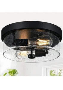 Plafoniera da Incasso Nera, 2 Luci da Soffitto per Casale... - Foto 1 di 6