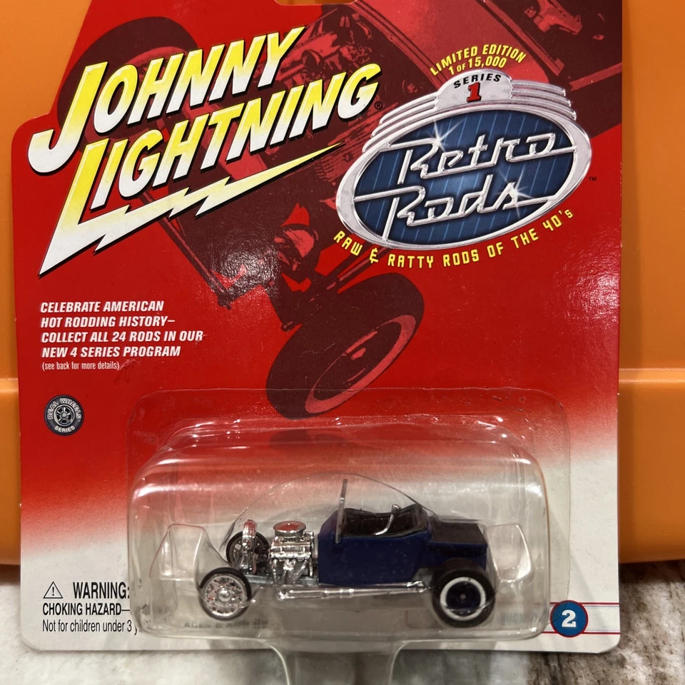 Удилище ретро Johnny Lightning 23 Ford T-Bucket синее/фиолетовое 206-01  - Изображение 1 из 4
