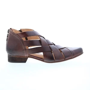 Bed Stu Brittany F392012 Womens Brown Leather Zipper Strap Sandals Shoes 6.5 - Picture 1 of 8