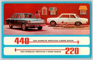 Postcard - 1964 Ramblers 440 & 220 Advertising - Picture 1 of 2