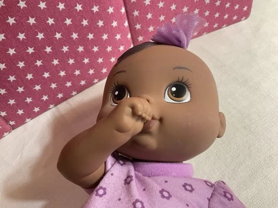 2012/13 HASBRO BABY ALIVE AFRICAN AMERICAN LUV N SNUGGLE DOLL, PURPLE BODY, 13IN - Image 1 of 4