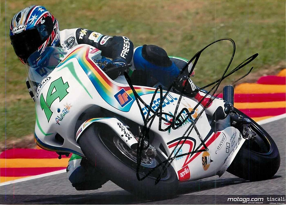 Anthony West Autogrammkarte - MotoGP Rennfahrer Nummer 14 - Signiert - Bild 1 von 2