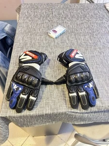 Guanti da Moto in pelle racing sportivi da corsa Lunghi Omologati Certificati CE - Foto 1 di 7