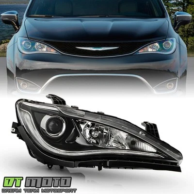 For 2017-2020 Chrysler Pacifica Chrome Halogen Projector Headlight - Passenger - Image 1 of 4