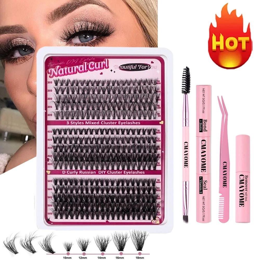 60 Stück Künstliche Wimpern – Wiederverwendbar, Natürlicher Look, 0,1 Mm Stärke, Schwarz