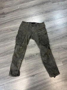 G-Star Raw Men's Rovic Slim Cargo Pants Green Multipocket Trousers Size 33W/32 L - Picture 1 of 7