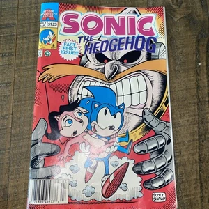 SONIC the Hedgehog #1 NEWSSTAND  March 1992 Archie Adventure Series Vintage - Picture 1 of 7