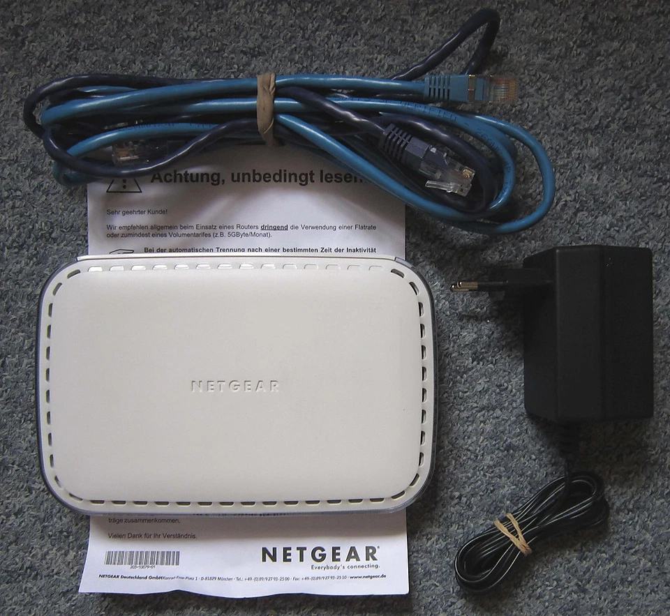 NETGEAR ROUTER RP614 v3 Firewall Spy+NAT integrierter Switch 5 Ports weiß OVP - Bild 1 von 4