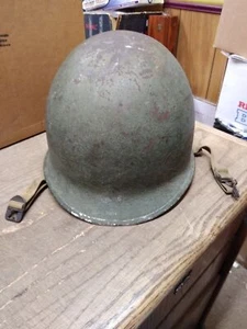 Casco de Combate M1 Ejército de los Estados Unidos Segunda Guerra Mundial MSA Tigre Rayas Forro Suspensión Mentón Correa - Imagen 1 de 24