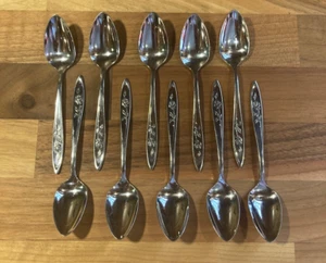 Oneida Community Besteck My Rose Edelstahl Demitasse Löffel 10er Set makellos - Bild 1 von 6