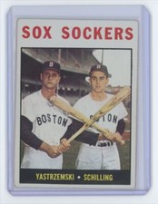 1964 Topps Sox Sockers (Carl Yastrzemski/Chuck Schilling) #182