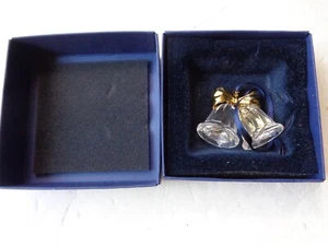 Swarovski Crystal Christmas / Wedding Bells Ornament in Box - Picture 1 of 4