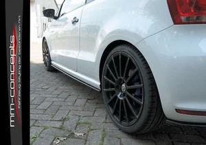CUP faldones laterales accesorios para VW Polo MK5 6R WRC faldones laterales faldones listones - Imagen 1 de 7
