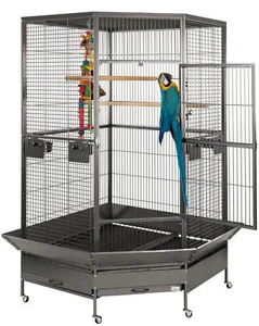 Liberta Raleigh Large Corner Parrot Cage - Antique - Picture 1 of 1