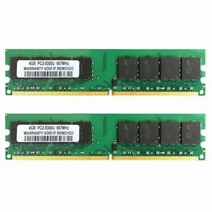 8GB For Intel 2x4GB 2RX8 PC2-5300U DDR2 667Mhz CL5 1.8V DIMM Desktop Memory RAM* - Picture 1 of 5