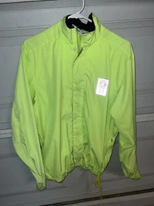 Vintage 90s Nike International lightweight windbreaker size L NEON YELLOW - Picture 1 of 4