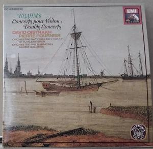 HMV 2C 181-52289/90 FRANCE BRAHMS DOUBLE CONCERTO OISTRAKH FOURNIER KLEMPERER 2L - Picture 1 of 4