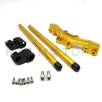 Gold Separated Adjustable Risers Lower Handlebar for Ducati Scrambler 2015-2017 - Image 1 of 4