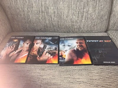 Die Hard Film 4 DVD Lot Collection Die Harder Yippee Ki Yay - Image 1 of 4