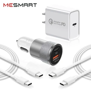For Apple iPhone 16 Pro Max Plus 16e Fast PD USB C Wall Car Charger Type C Cable - Picture 1 of 31