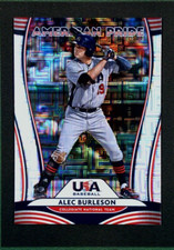 2020 Panini Donruss #AP19 Burleson / Gallo American Pride Square Refractor SP