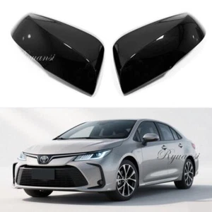 For Toyota Corolla 2020-25 Left+Right Gloss Black Side Mirror Cover Cap Overlay - Bild 1 von 4
