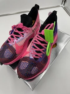 Nike Air Zoom Tempo Next Off White Racer Blue Pink Glow women size 10.5 NEW - Picture 1 of 7