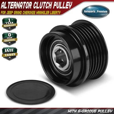 Polea de embrague alternador para Jeep Grand Cherokee Wrangler Liberty 6 ranuras CW Foto 1 de 4