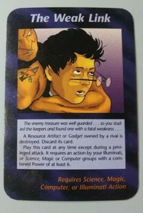 Illuminati New World Order INWO The Weak Link Card One With Everything - Picture 1 of 2