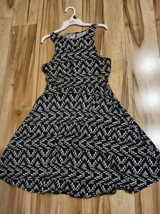 SO Brand Girls Size Large Black & White Sleeveless Dress - Picture 1 of 1