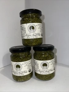 3 Pack- Organic Basil Pesto 4.5 oz. (BB: 12/31/28) - Picture 1 of 3