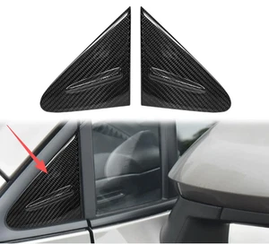 For 23-25 Toyota Corolla GR Dry Carbon Fiber A-pillar Triangular Window Panel 2X - Picture 1 of 11