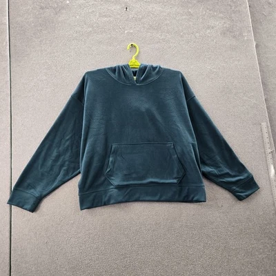 PINK Victoria's Secret Women Sleepwear XXL Green Wreath Pullover Loungewear Hood - Image 1 of 4