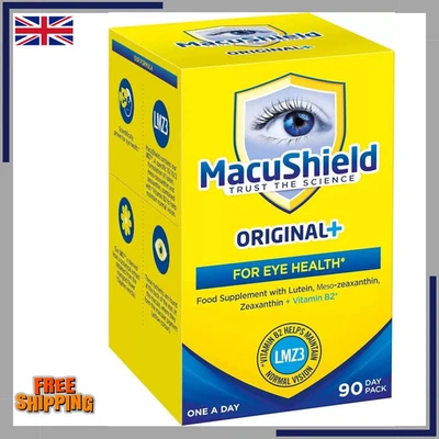 MacuShield Original+ Capsules - 90 Day Pack Same Day Dispatch 10/27 Expiry