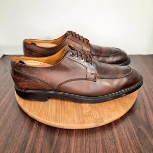 Paul Stuart x Grenson Mens Size 11.5 Shoes Brown Leather Casual Dress Sneakers - Picture 1 of 13