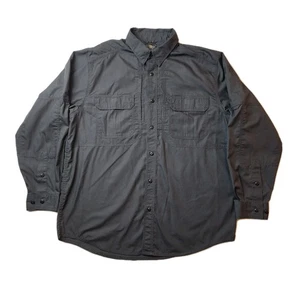 5.11 Tactical Shirt Mens Large Regular Black Long Sleeve Button Up Security - Picture 1 of 6