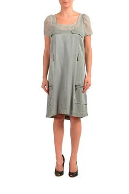 Vestido C'N'C Disfraz Nacional Para Mujer Gris Manga Corta US XL IT 46 Foto 1 de 4