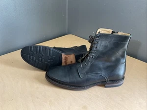 NICE! Epaulet Combat Boots Handmade Couro Croma Steerhide Leather Men Size 8.5 - Picture 1 of 10