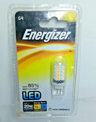 Energizer G4 20W / 2.2W 22x LED Capsule Bulb Warm White Uses 85% less energy - Image 1 of 4