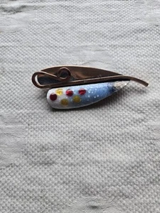 Vintage Matisse Copper Enamel Brooch - Picture 1 of 8
