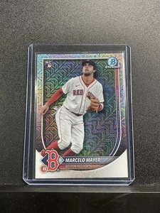 2025 Bowman Chrome Marcelo Mayer #39 Mojo Refractor Rookie Red Sox - Picture 1 of 2