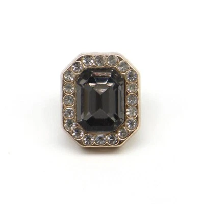 10pcs Glass Rhinestone Buttons Metal Loop for Jewelry Crafts Clothes Costume - Image 1 of 4