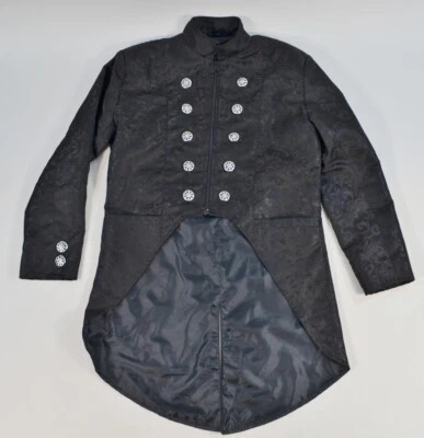 Темный рок ручной работы пальто куртка парчи готический стимпанк викторианский ласточкин хвост - Изображение 1 из 4