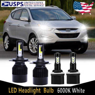 Faro LED haz alto/bajo + bombillas antiniebla 4X C9B para Hyundai Tucson 2011 2012 2013 Foto 1 de 4