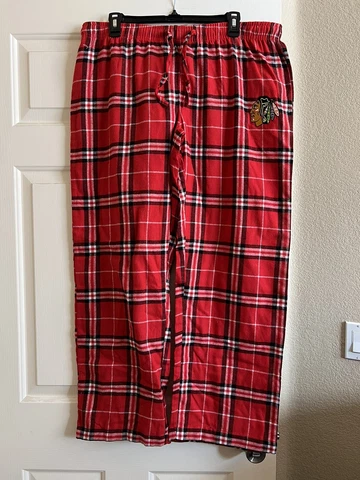 Chicago Blackhawks NHL Women's Red Flannel Pajama Bottoms Concepts Sport XL NWOT Cover